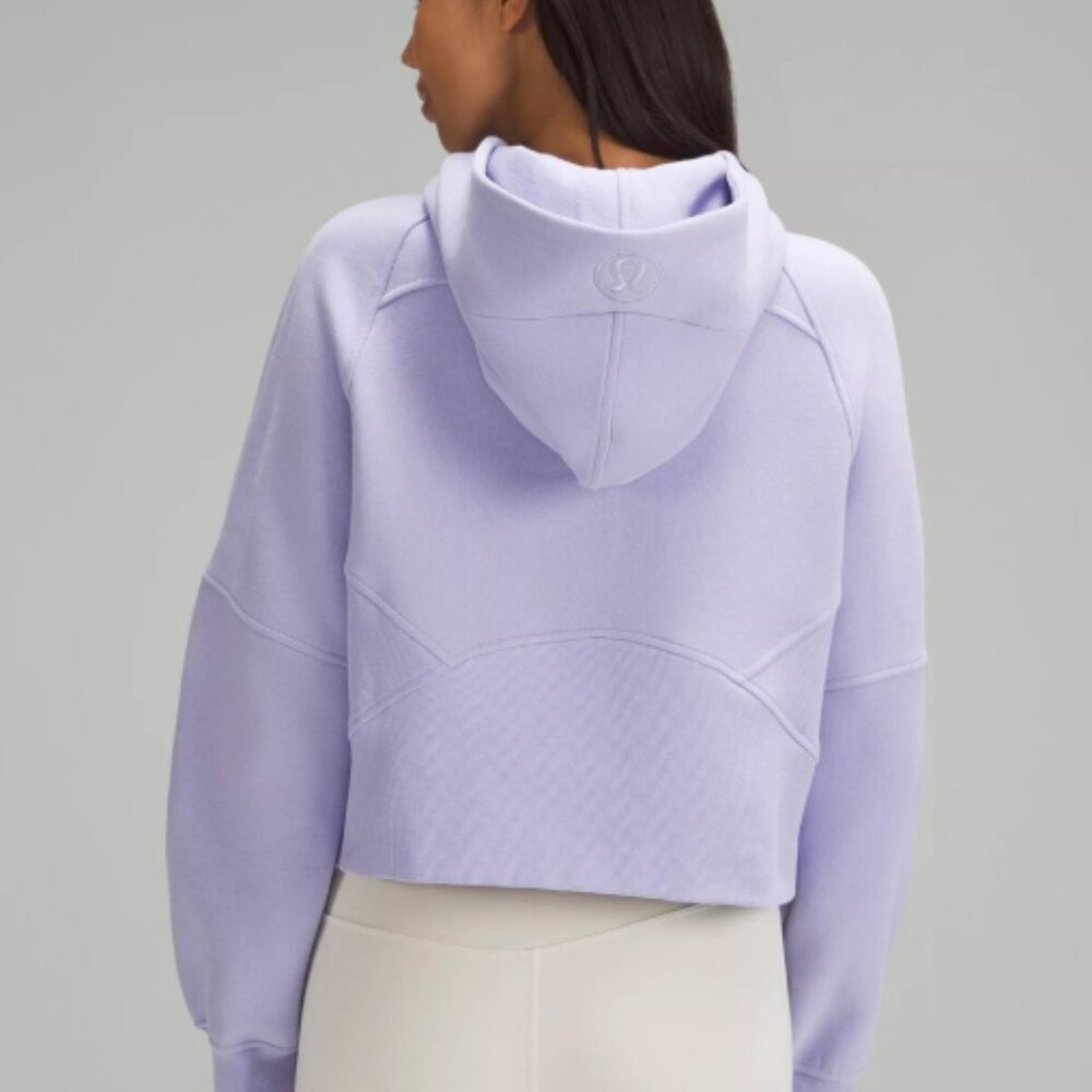 Lululemon size M/L oversized cropped half zip scuba with hood